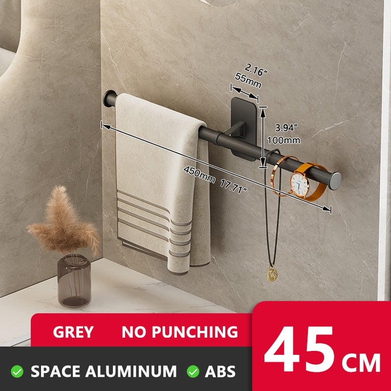 Self-adhesive Bathroom Towel Rack