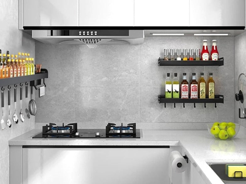 Wall-mounted Spice Storage Racks