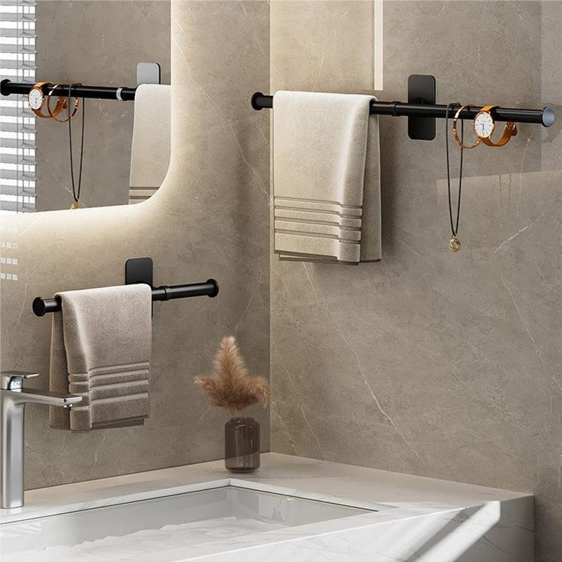 Self-adhesive Bathroom Towel Rack
