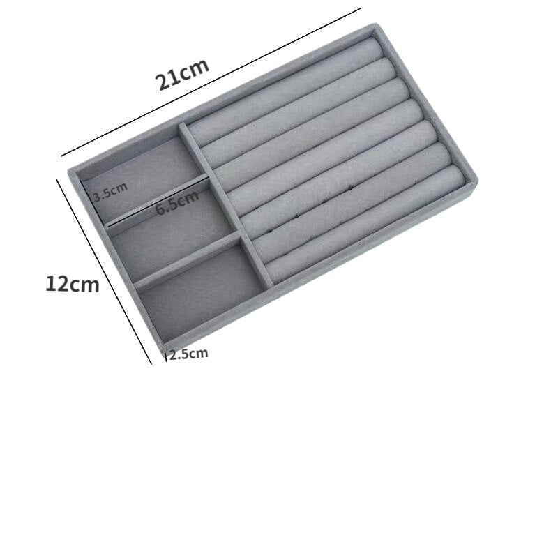 Velvet Jewelry Drawer Storage Organizers