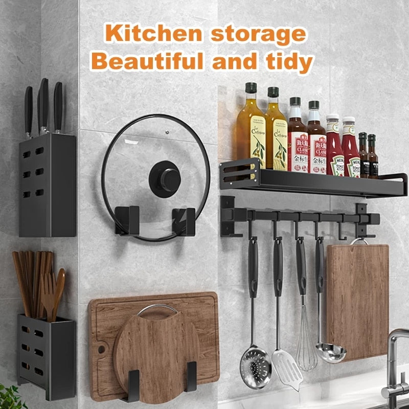 Wall-mounted Spice Storage Racks