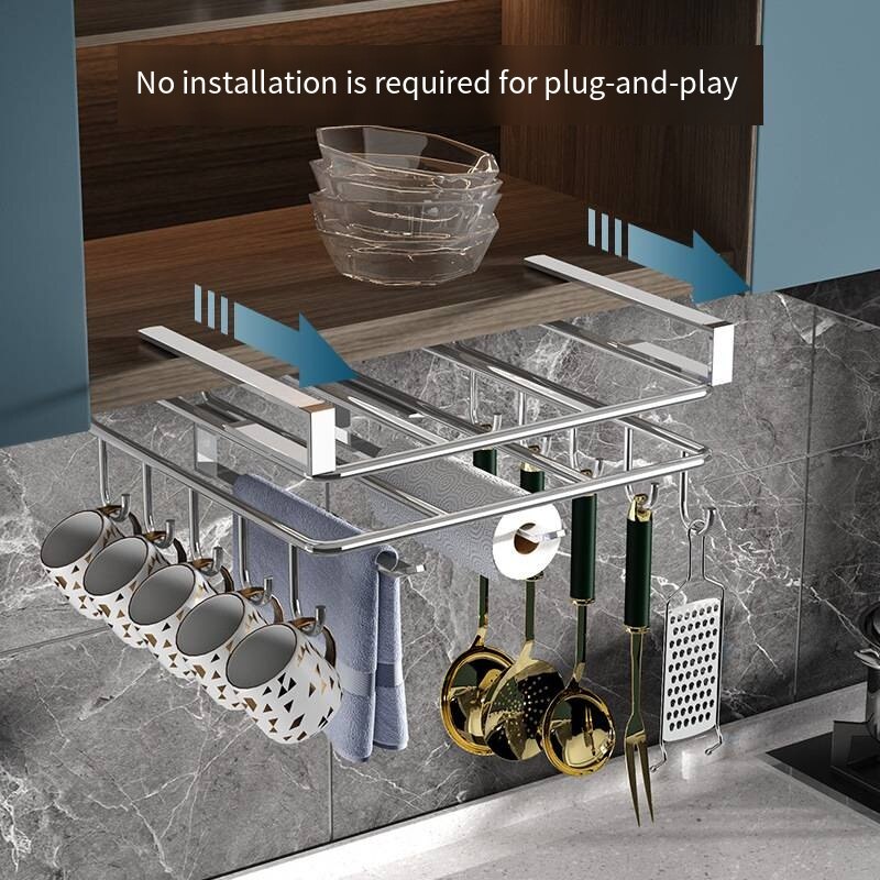 Multifunctional Cabinet Hanging Rack