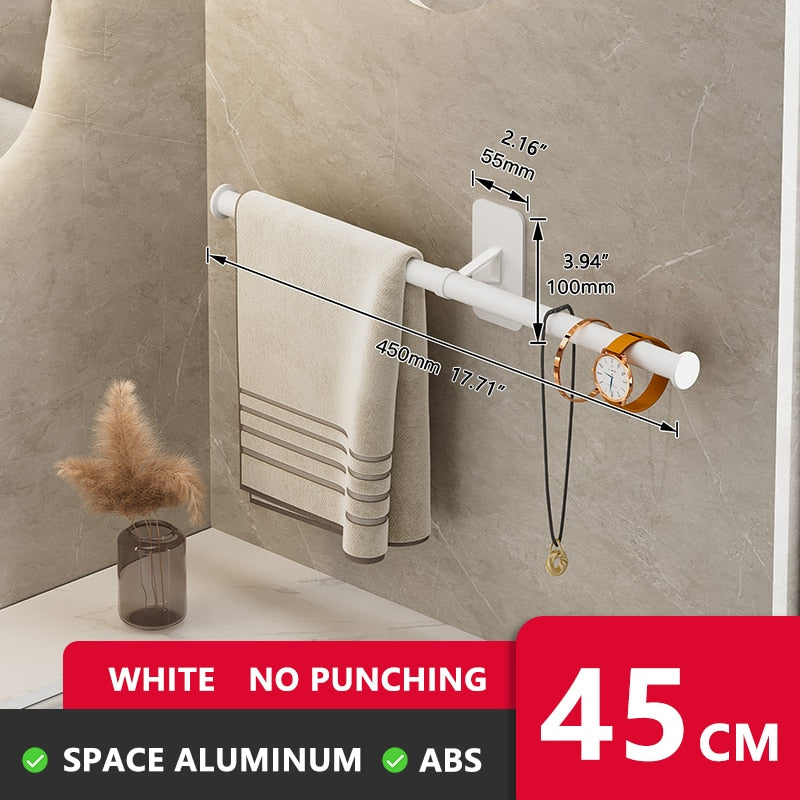 Self-adhesive Bathroom Towel Rack