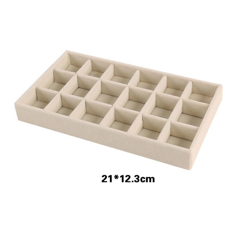 Velvet Jewelry Drawer Storage Organizers