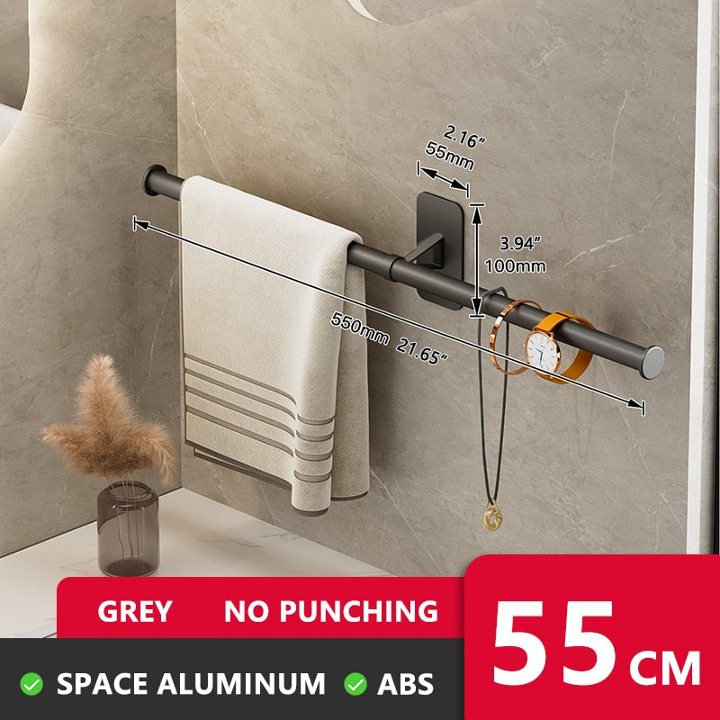 Self-adhesive Bathroom Towel Rack