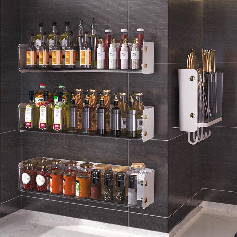 Wall Spice Storage Rack