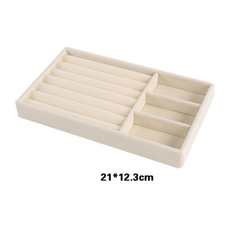 Velvet Jewelry Drawer Storage Organizers