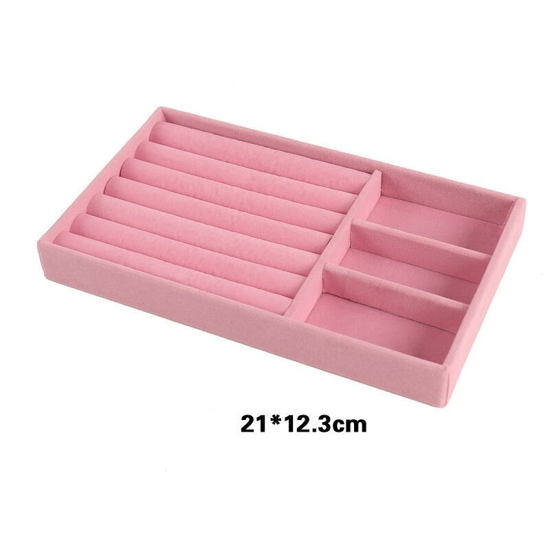 Velvet Jewelry Drawer Storage Organizers