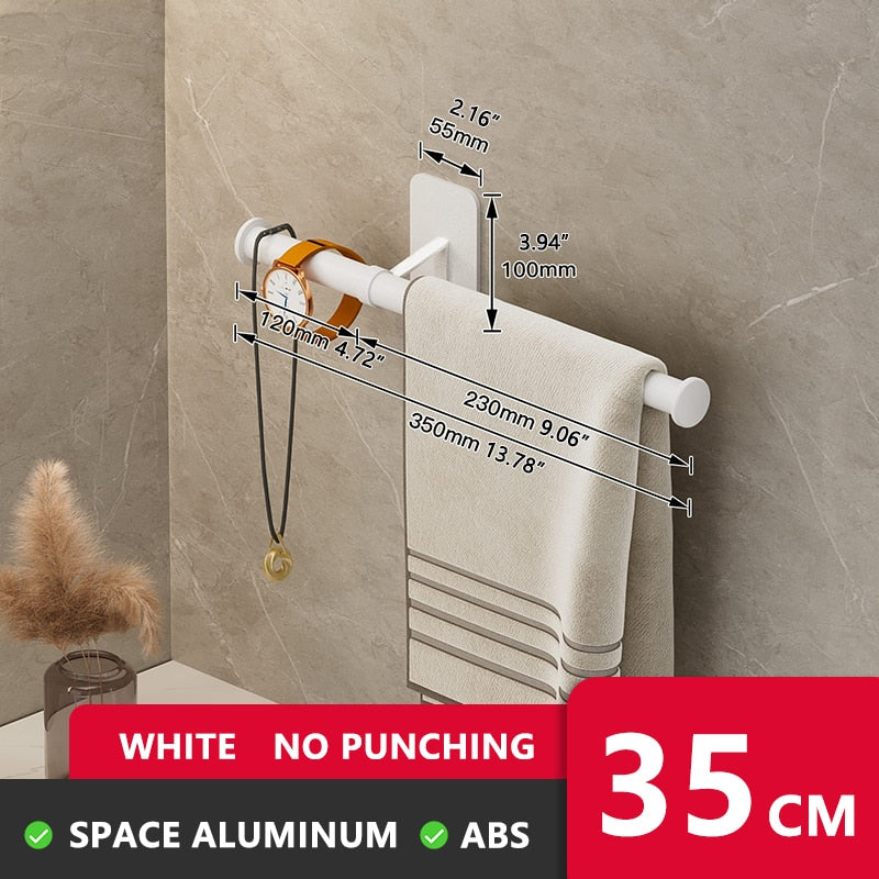 Self-adhesive Bathroom Towel Rack