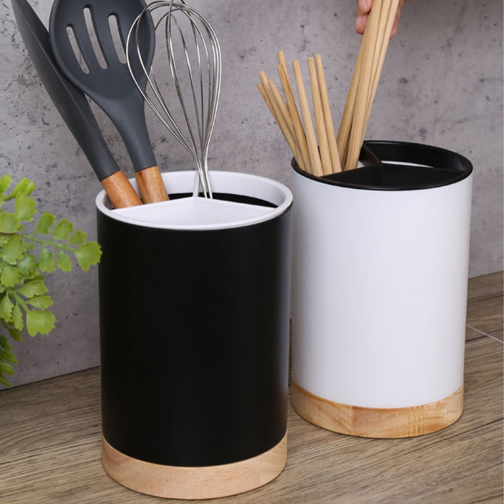 Utensil Holder with Drainer