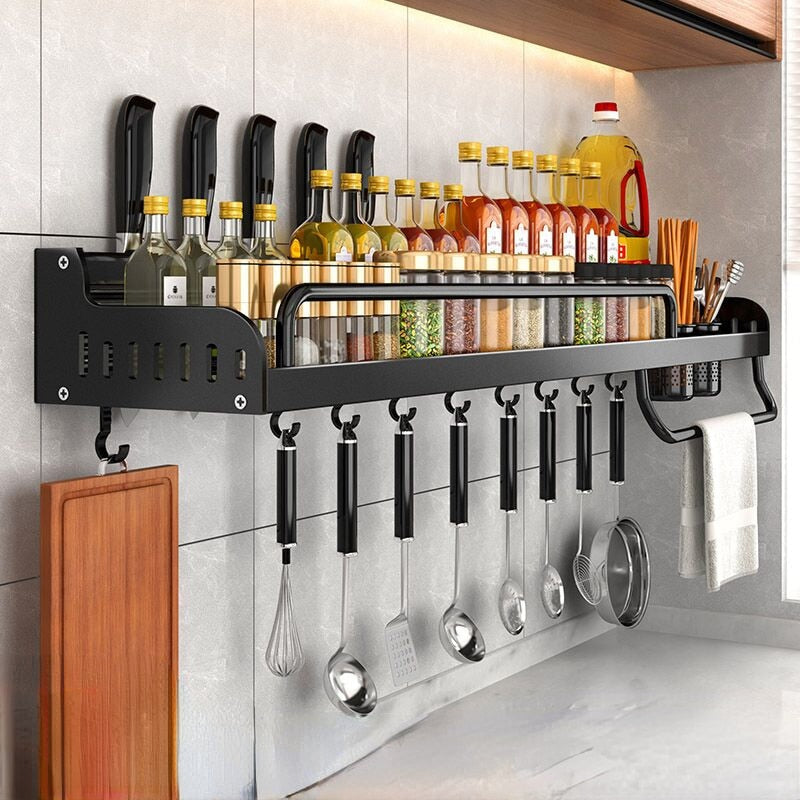 Wall-mounted Spice Storage Racks