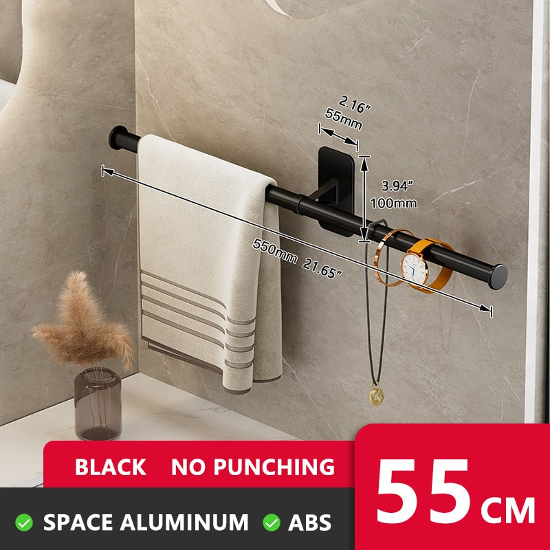 Self-adhesive Bathroom Towel Rack